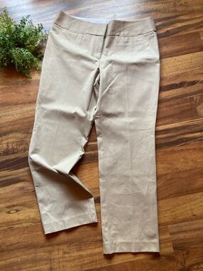 Loft Size 14 EUC Julie Straight Cream Pants